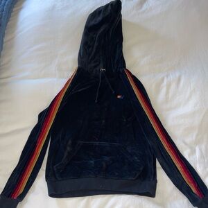 AVIATOR NATION VELVET SET BLACK XS